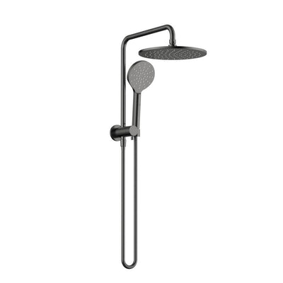 Modern National Star Compact Half Shower Column Set Gun Metal