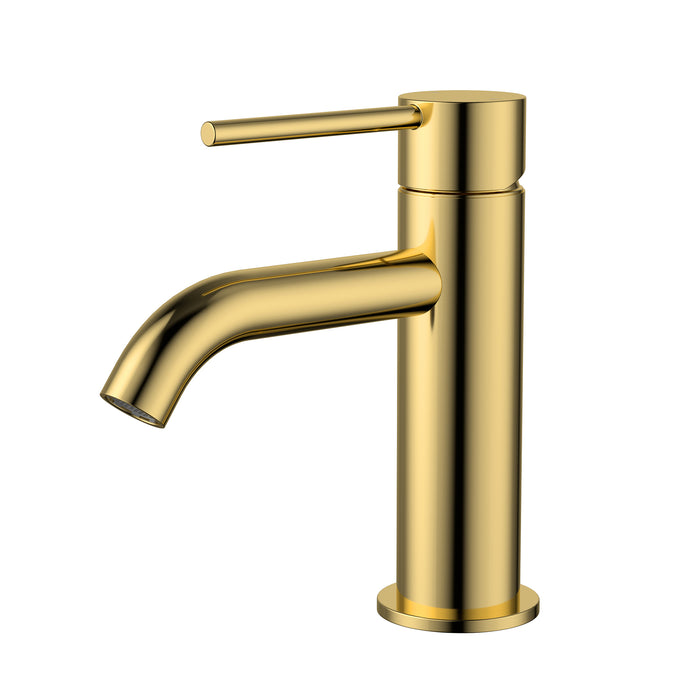 Modern National Star Mini Basin Mixer Curved Spout