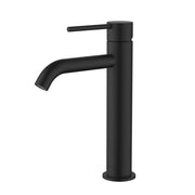 Modern National Star Mini Mid Rise Basin Mixer Curved Spout Matte Black