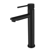 Modern National Star Mini High Rise Basin Mixer With Knurled Handle Matte Black