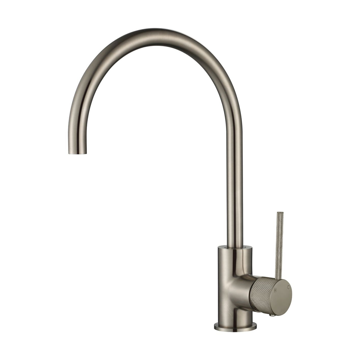 Modern National Star Mini Kitchen Mixer With Knurled Handle Brushed Nickel