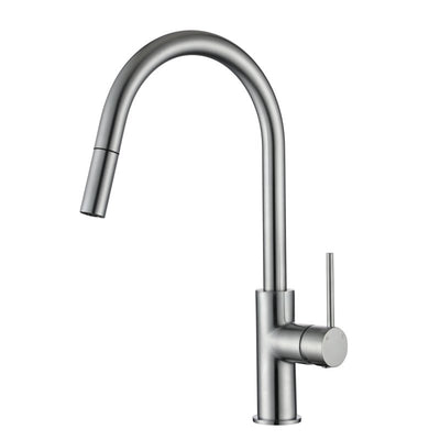 Modern National Star Mini Pull Out Kitchen Mixer Brushed Chrome