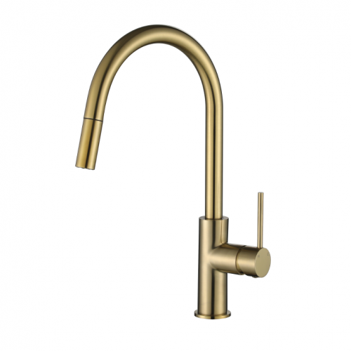 Modern National Star Mini Pull Out Kitchen Mixer Brushed Bronze