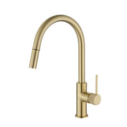 Modern National Star Mini Pull Out Kitchen Mixer With Knurled Handle Brushed Bronze