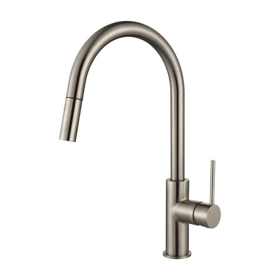 Modern National Star Mini Pull Out Kitchen Mixer Brushed Nickel