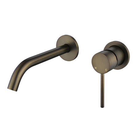 Modern National Star Mini Wall Combination Small Backplate Antique Brass