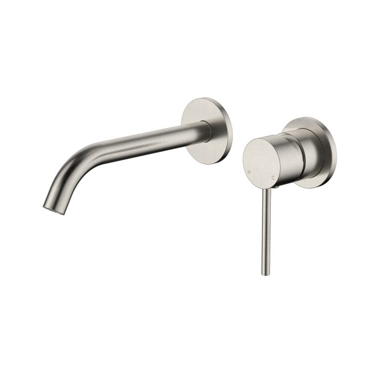 Modern National Star Mini Wall Combination Small Backplate Brushed Nickel