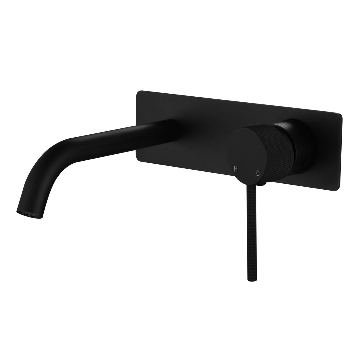Modern National Star Mini Wall Combination With Knurled Handle Matte Black
