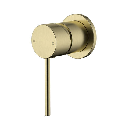 Modern National Star Mini Shower Mixer 60mm Brushed Bronze