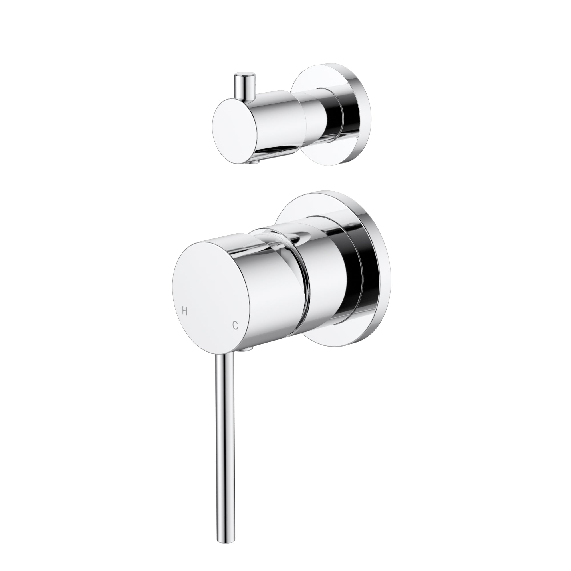 Modern National Star Mini Diverter Mixer Small Plate Chrome