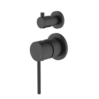Modern National Star Mini Diverter Mixer Small Plate Matte Black