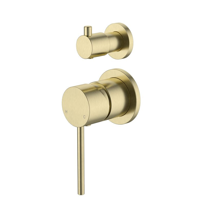 Modern National Star Mini Diverter Mixer Small Plate Brushed Bronze