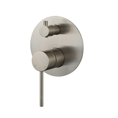 Modern National Star Mini Shower Diverter Mixer Brushed Nickel