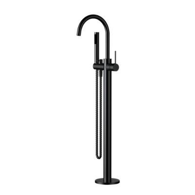 Modern National Star Mini Freestanding Bath Mixer With Hand Shower Matte Black