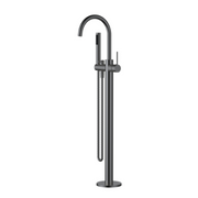 Modern National Star Mini Freestanding Bath Mixer With Hand Shower Gun Metal