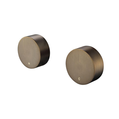 Modern National Star Mini Round Wall Top Assemblies Antique Brass