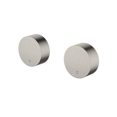 Modern National Star Mini Round Wall Top Assemblies Brushed Nickel