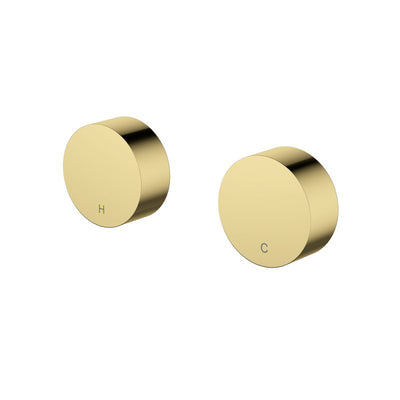 Modern National Star Mini Round Wall Top Assemblies Polished Brass