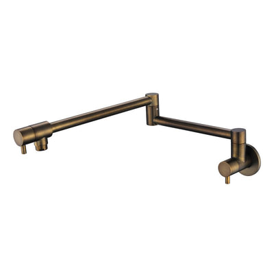 Modern National Star Mini Kitchen Pot Filler Antique Brass
