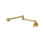 Modern National Star Mini Kitchen Pot Filler Polished Brass