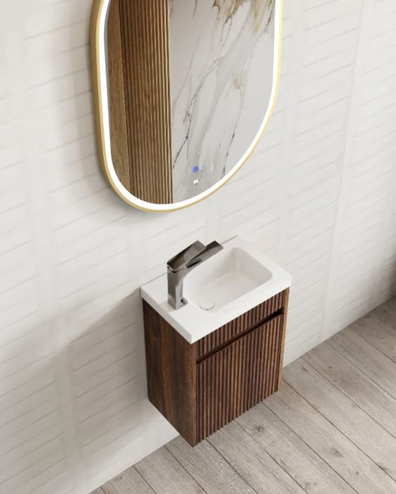 Otti Mini Ensuite 400 Vanity Sable Walnut