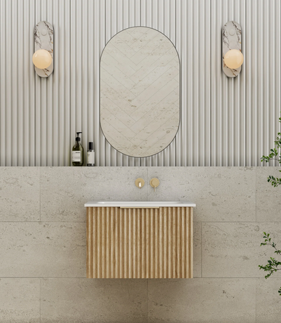 Cassa Design Capture Ensuite Wall Hung Natural Oak Vanity