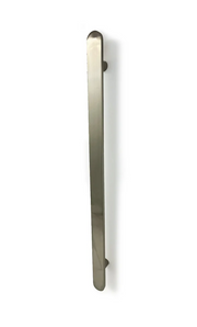 Radiant Vertical Flat Bar Heated Towel Rail Cool Brushed Nickel