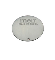 Meir Round Colour Sample Disc Brushed Nickel
