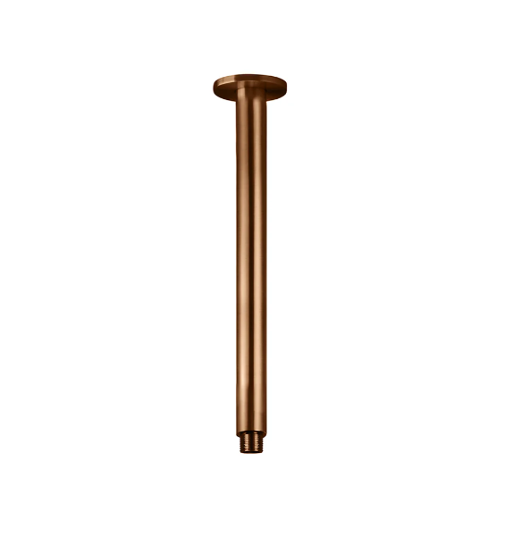 Meir Round Ceiling Shower Arm 300mm Lustre Bronze