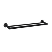 Nero Dolce Double Towel Rail 700mm - Matte Black