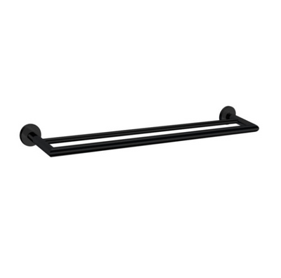 Nero Dolce Double Towel Rail 700mm - Matte Black