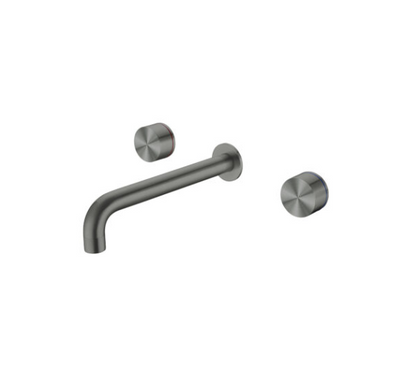 Nero Kara Wall Basin Set - Gunmetal