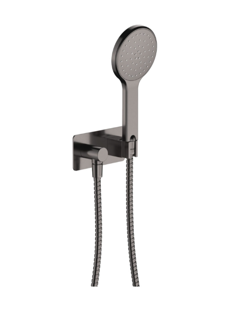 Fienza Kaya Hand Shower, Rectangular Plate, Gun Metal