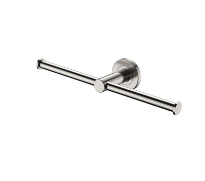 Fienza Kaya Double Toilet Roll Holder, Brushed Nickel
