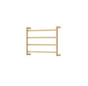 Fienza Kaya Heated Towel Rail, 600 x 450mm, Urban Brass