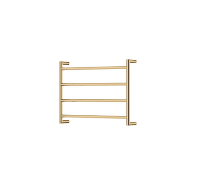 Fienza Kaya Heated Towel Rail, 600 x 450mm, Urban Brass