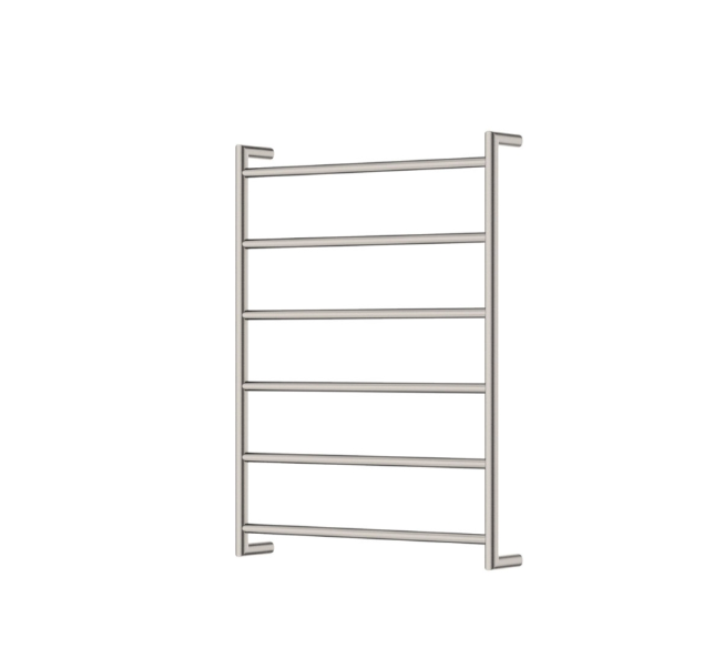 Fienza Kaya Heated Towel Rail, 600 x 800mm, Brushed Nickel