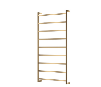 Fienza Kaya Heated Towel Rail, 600 x 1200mm, Urban Brass