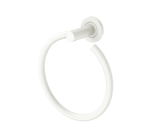 Fienza Kaya Hand Towel Ring, Matte White