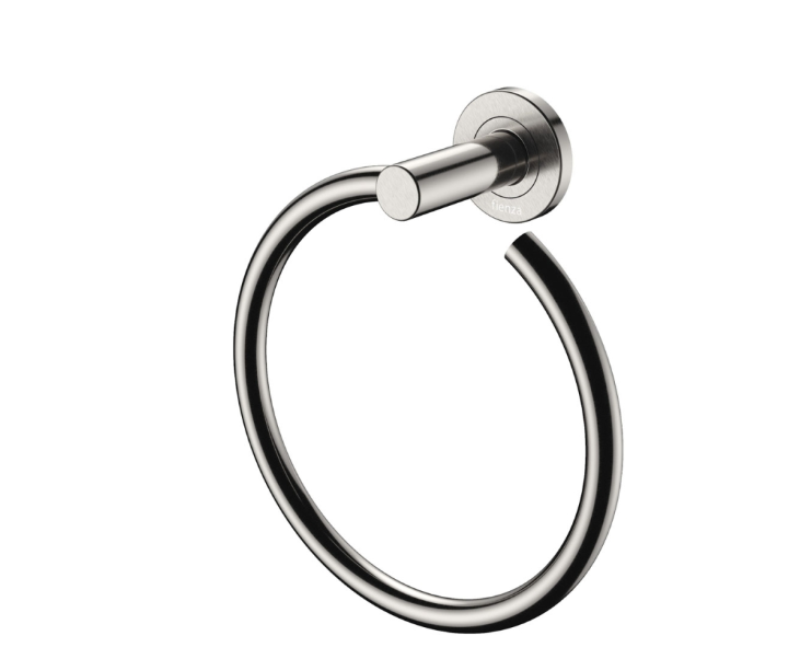 Fienza Kaya Hand Towel Ring, Brushed Nickel