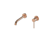 Greens Tesora Wall Basin/Bath Mixer - PVD Brushed Copper