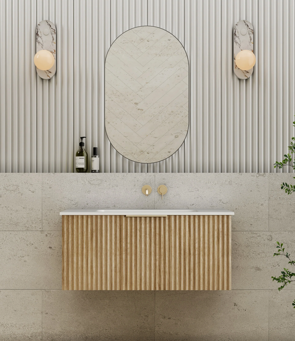 Cassa Design Capture Ensuite Wall Hung Natural Oak Vanity