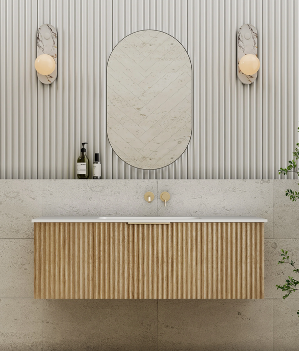 Cassa Design Capture Ensuite Wall Hung Natural Oak Vanity