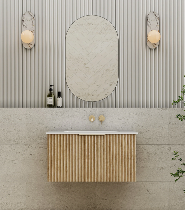 Cassa Design Capture Ensuite Wall Hung Natural Oak Vanity