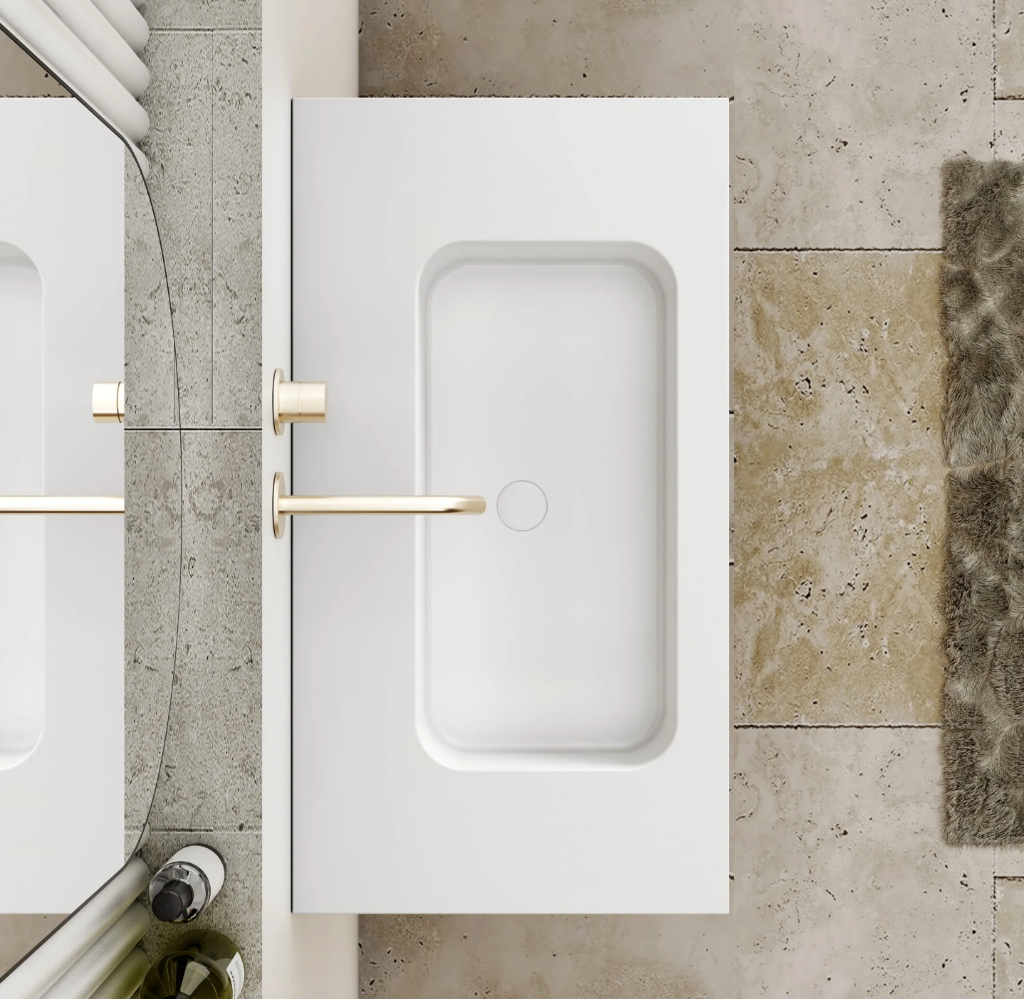 Cassa Design Capture Ensuite Wall Hung Natural Oak Vanity