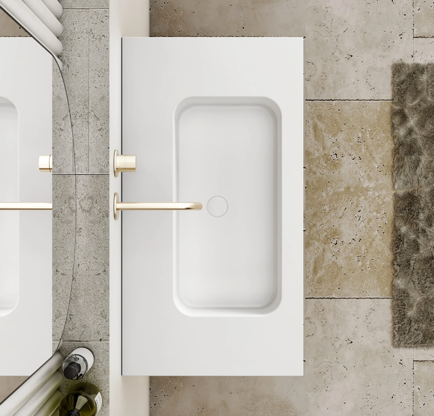 Cassa Design Capture Ensuite Wall Hung Natural Oak Vanity