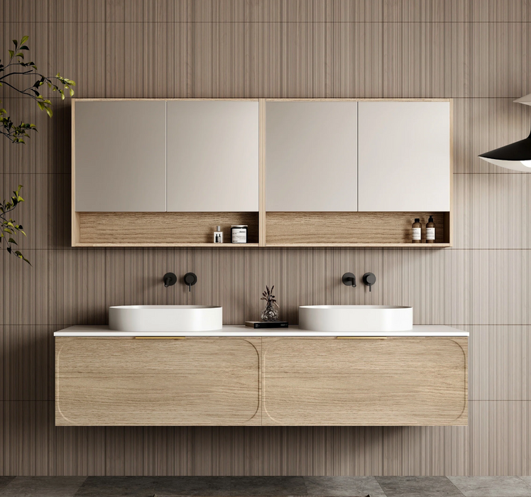 Cassa Design Cicero Wall Hung Natural Oak Vanity