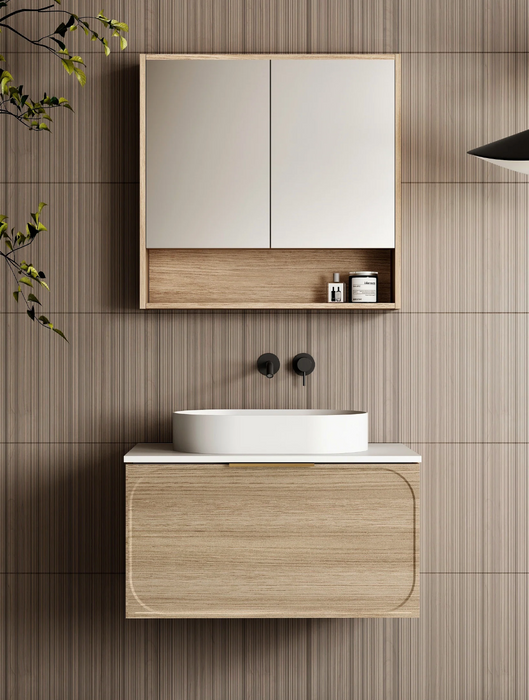 Cassa Design Cicero Wall Hung Natural Oak Vanity