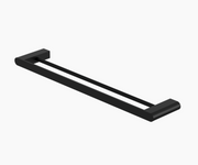 Nero Bianca Double Towel Rail 600mm - Matte Black