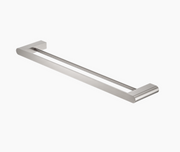 Nero Bianca Double Towel Rail 600mm - Brushed Nickel